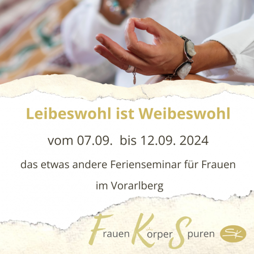 Leibeswohl ist Weibeswohl